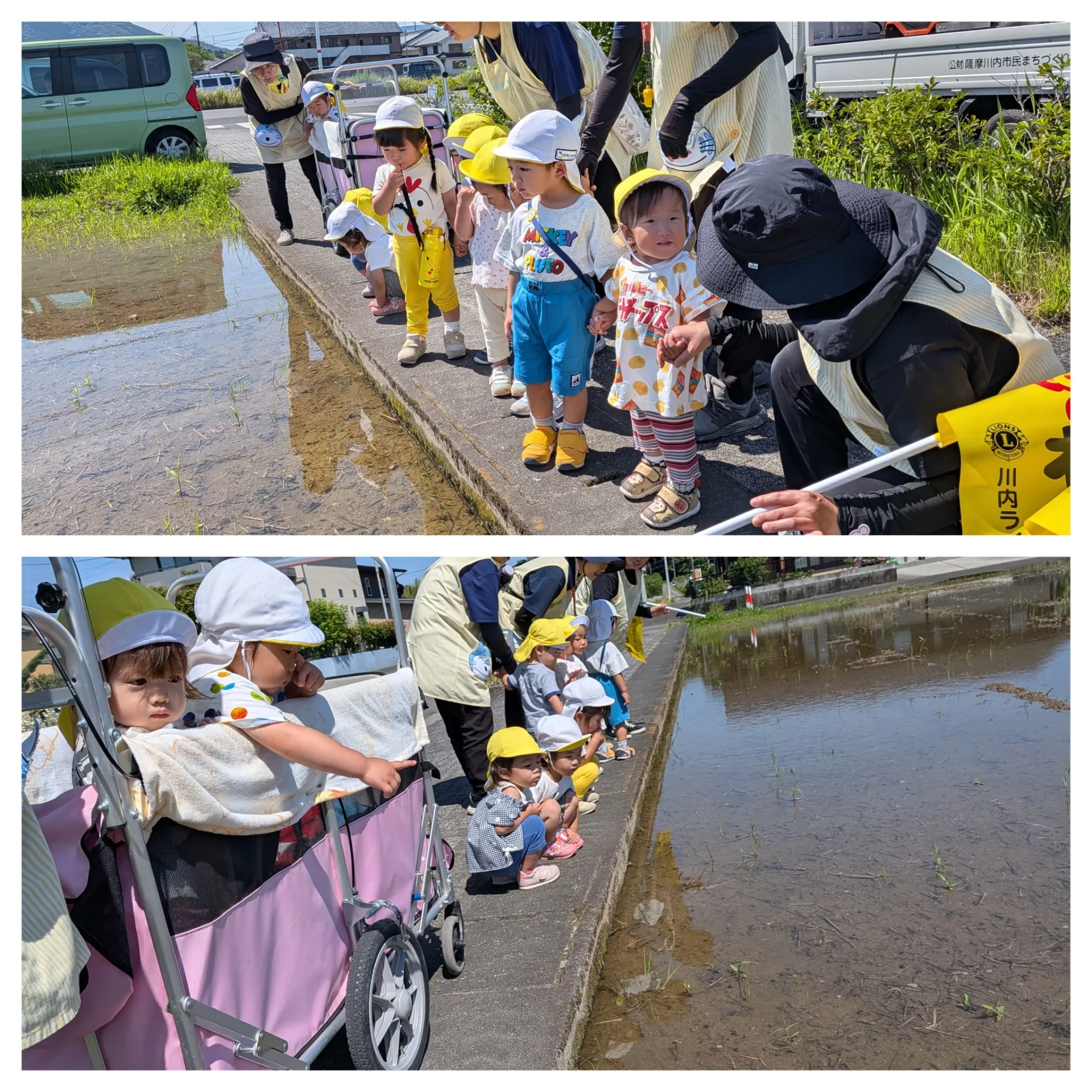 山田島公園にお散歩に行こう(りんご組、いちご組)